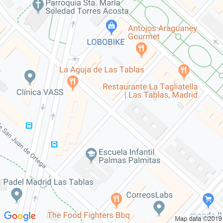 Código Postal calle Campo De La Estrella, Del en Madrid