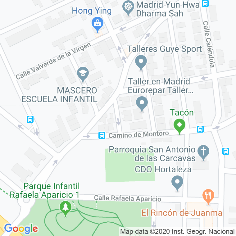Código Postal calle Deportividad en Madrid