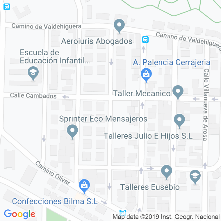 Código Postal calle Hipolito Aragones en Madrid