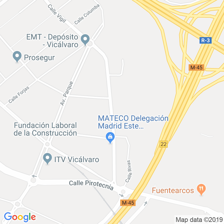 Código Postal calle Mir en Madrid