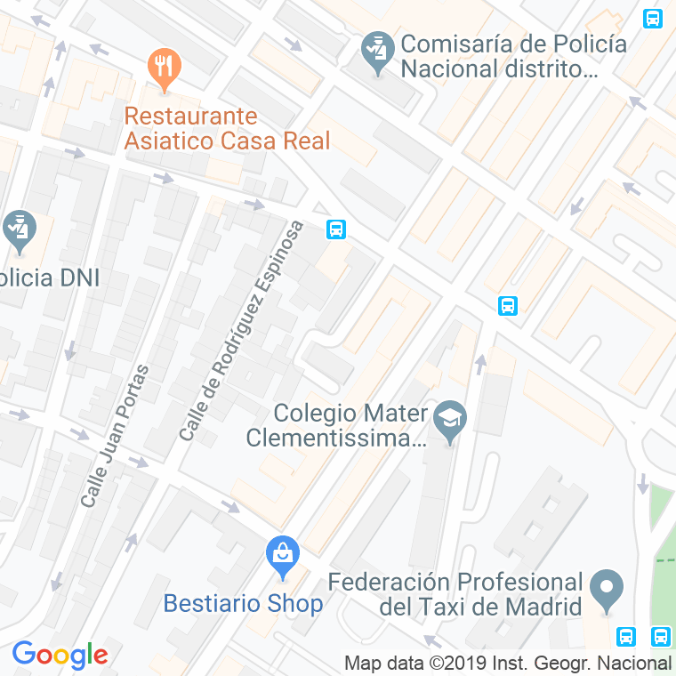 Código Postal calle Antonio Duran Tovar en Madrid