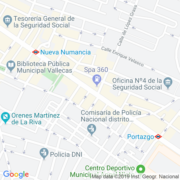 Código Postal calle Cuartel De Simancas en Madrid