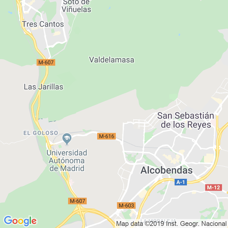 Código Postal calle Cadiz en Alcobendas y La Moraleja