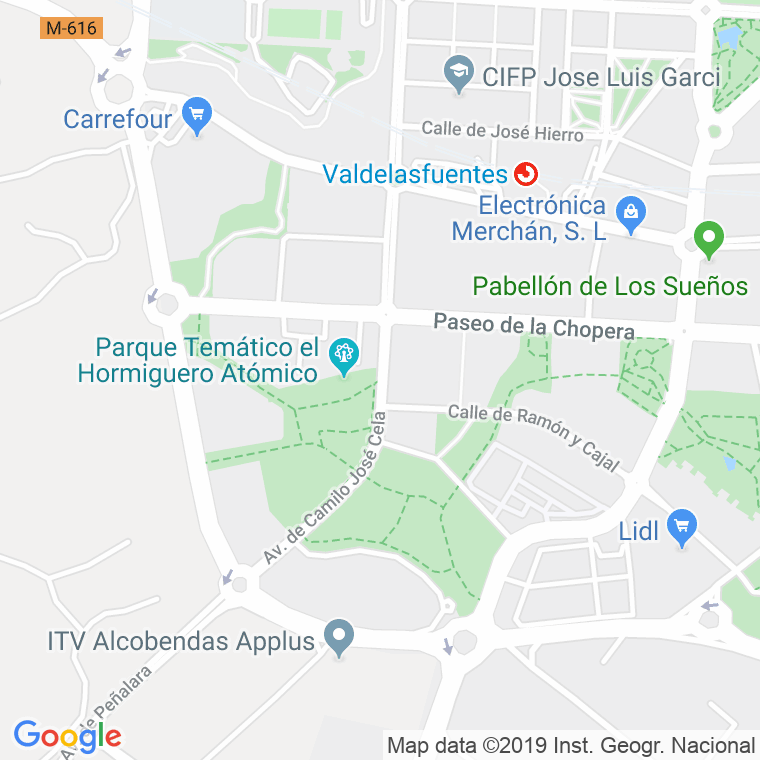 Código Postal calle Camilo Jose Cela, avenida (Impares Del 1 Al 21)  (Pares Del 2 Al 22) en Alcobendas y La Moraleja