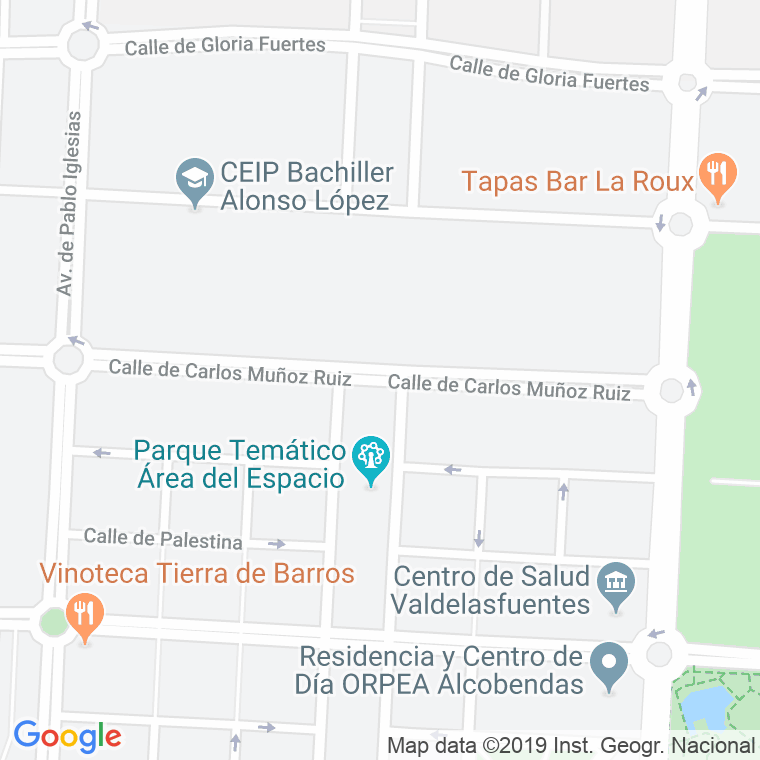 Código Postal calle Carlos Muñoz en Alcobendas y La Moraleja