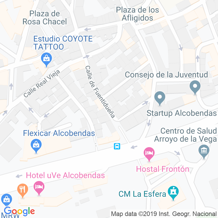 Código Postal calle Fuentidueña en Alcobendas y La Moraleja