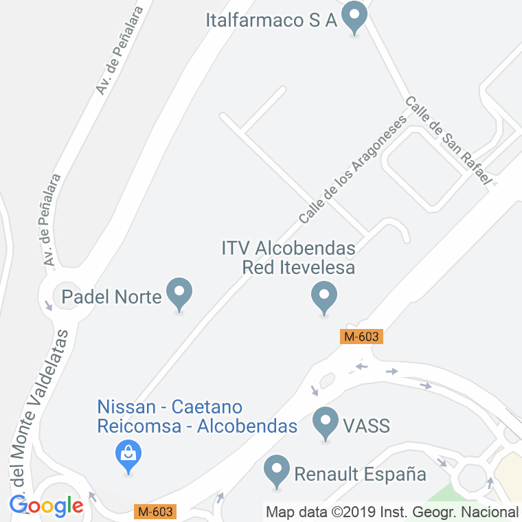 Código Postal calle Aragoneses en Alcobendas y La Moraleja