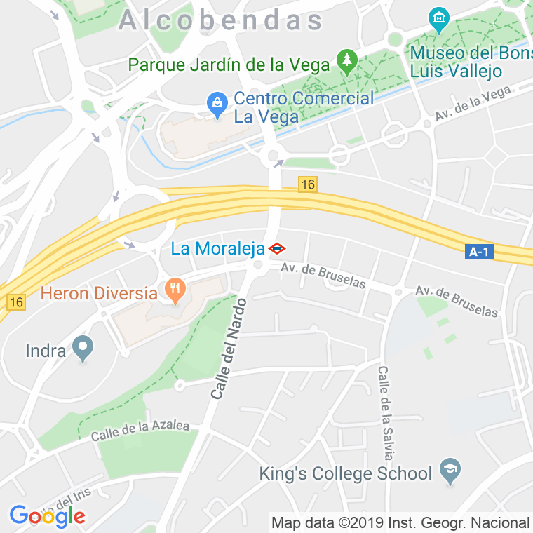Código Postal calle Bruselas, avenida en Alcobendas y La Moraleja