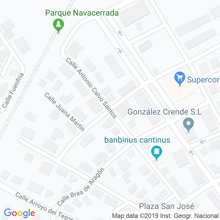 Código Postal calle Benito Quemada en Pozuelo de Alarcón