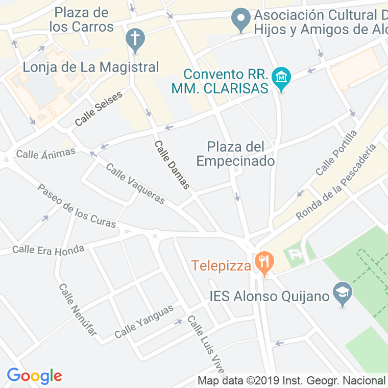 Código Postal calle Damas en Alcalá de Henares