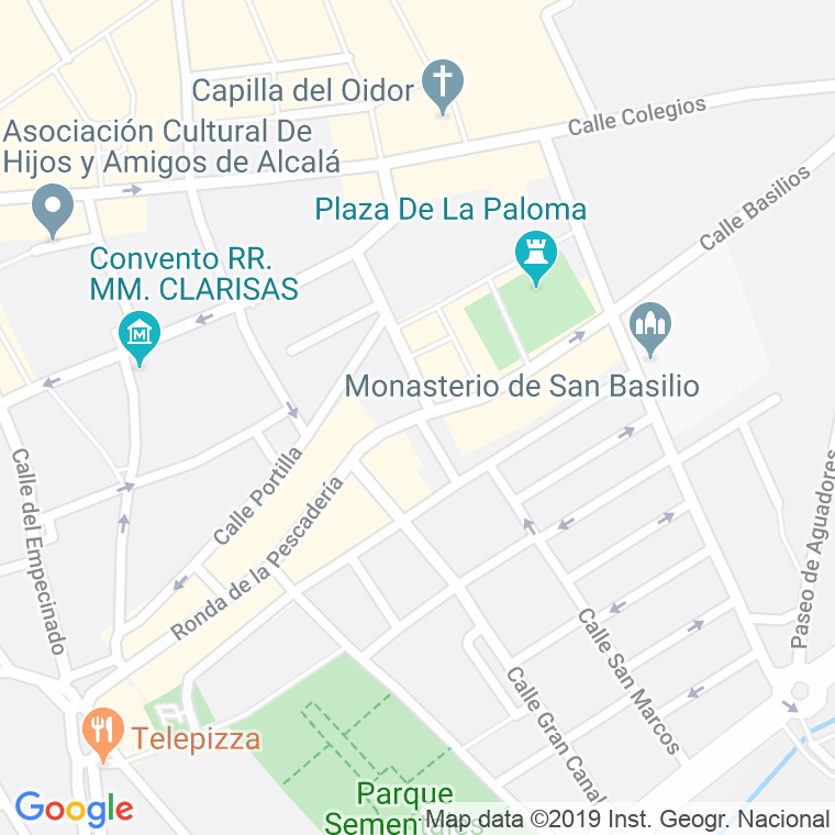 Código Postal calle Rio Sil en Alcalá de Henares