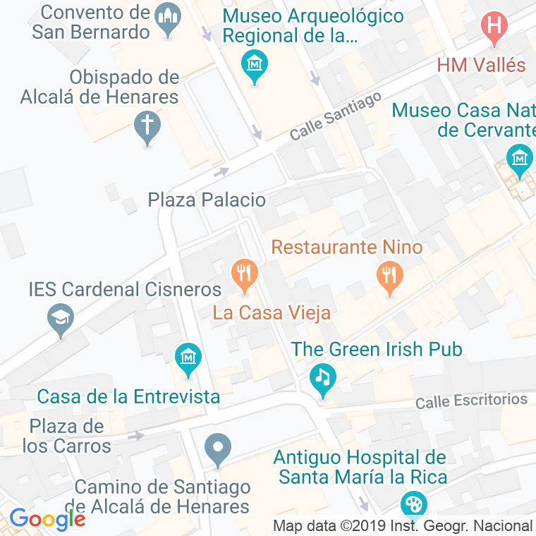 Código Postal calle San Felipe Neri en Alcalá de Henares
