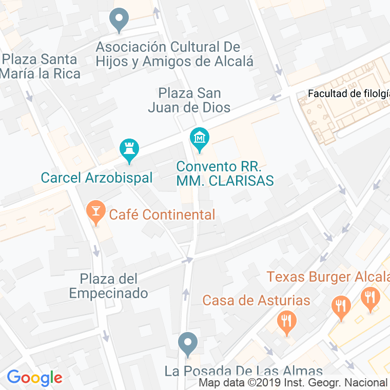 Código Postal calle Santa Clara en Alcalá de Henares