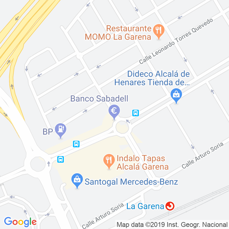 Código Postal calle Fausto Elhuyar en Alcalá de Henares