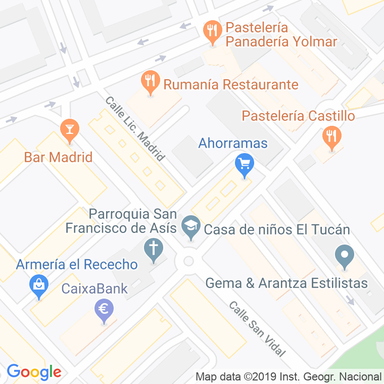 Código Postal calle Ludovico Pio en Alcalá de Henares