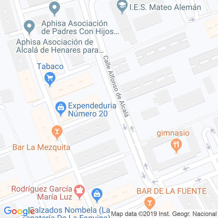 Código Postal calle Menendez De Aviles en Alcalá de Henares