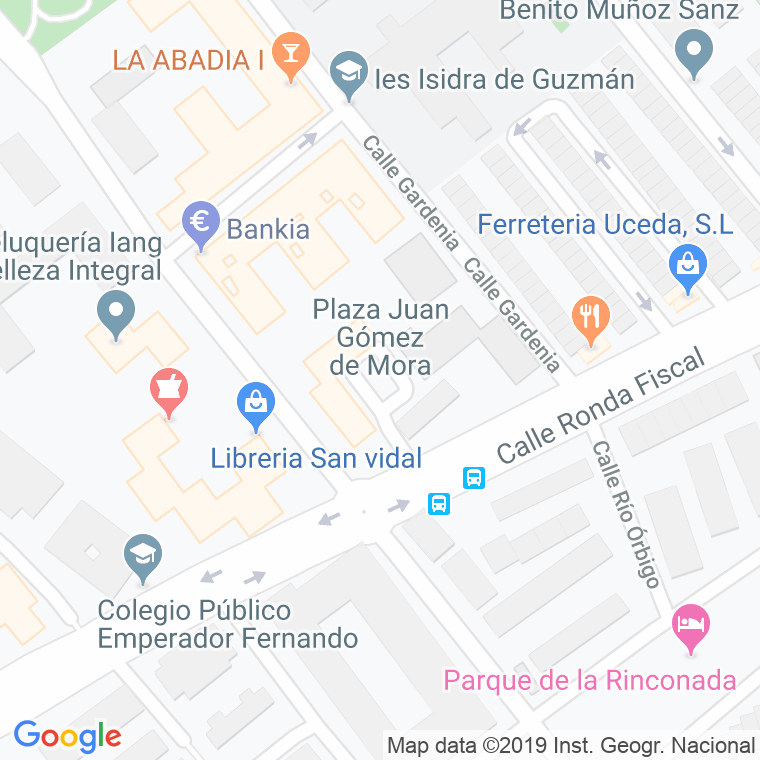 Código Postal calle Juan Gomez De Mora, plaza en Alcalá de Henares