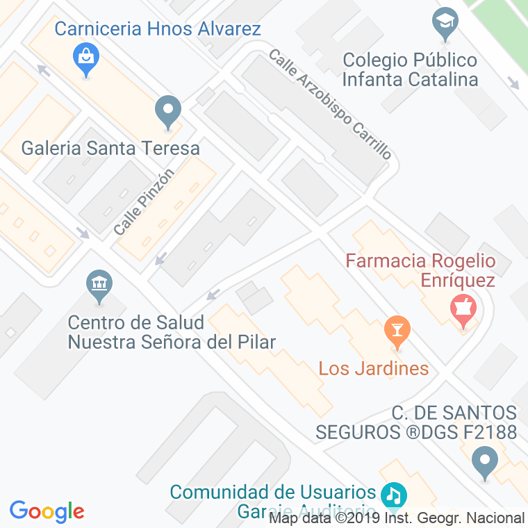 Código Postal calle Marques De Mondejar en Alcalá de Henares