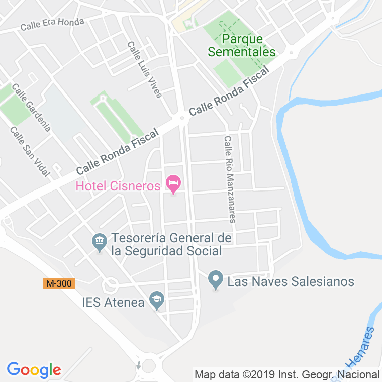 Código Postal calle Pastrana, De, paseo en Alcalá de Henares