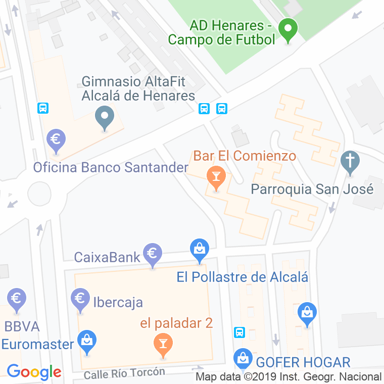 Código Postal calle Rio Salado en Alcalá de Henares