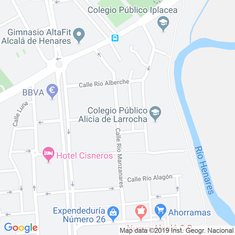 Código Postal calle Rio Torcon en Alcalá de Henares