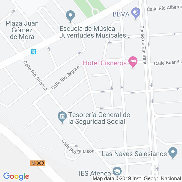 Código Postal calle Rio Turia en Alcalá de Henares