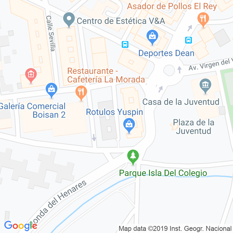 Código Postal calle Bellavista en Alcalá de Henares