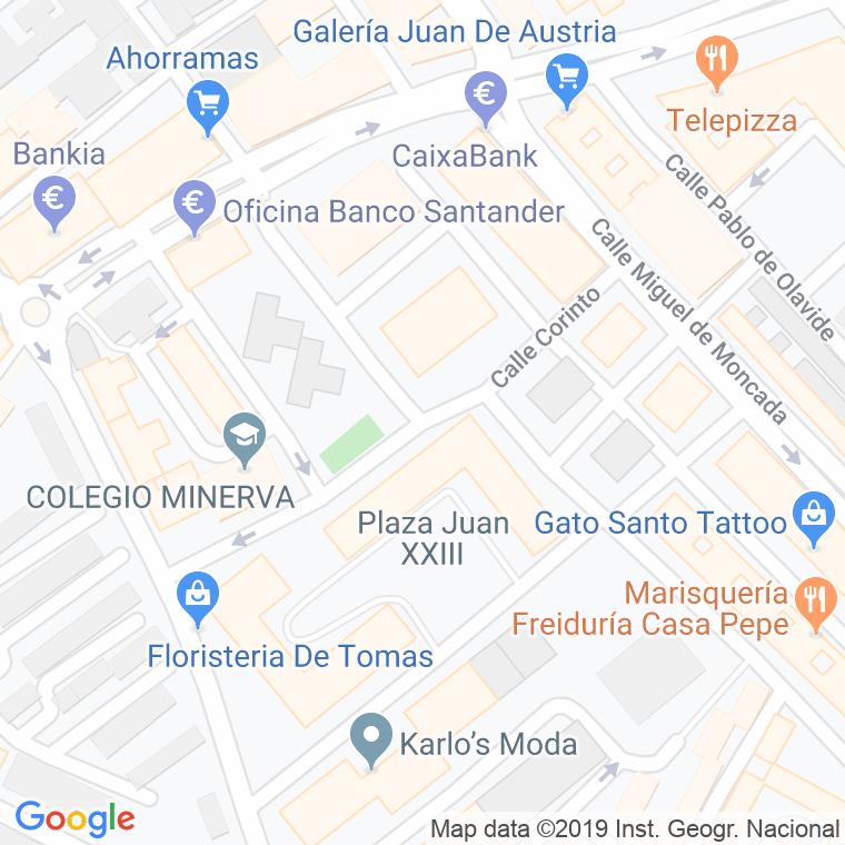 Código Postal calle Corinto en Alcalá de Henares