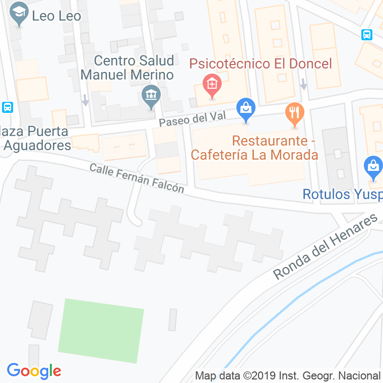Código Postal calle Fernan Falcon en Alcalá de Henares