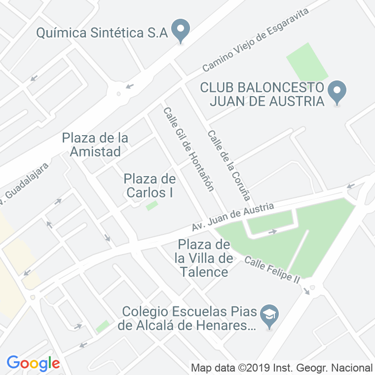 Código Postal calle Gil De Andrade en Alcalá de Henares