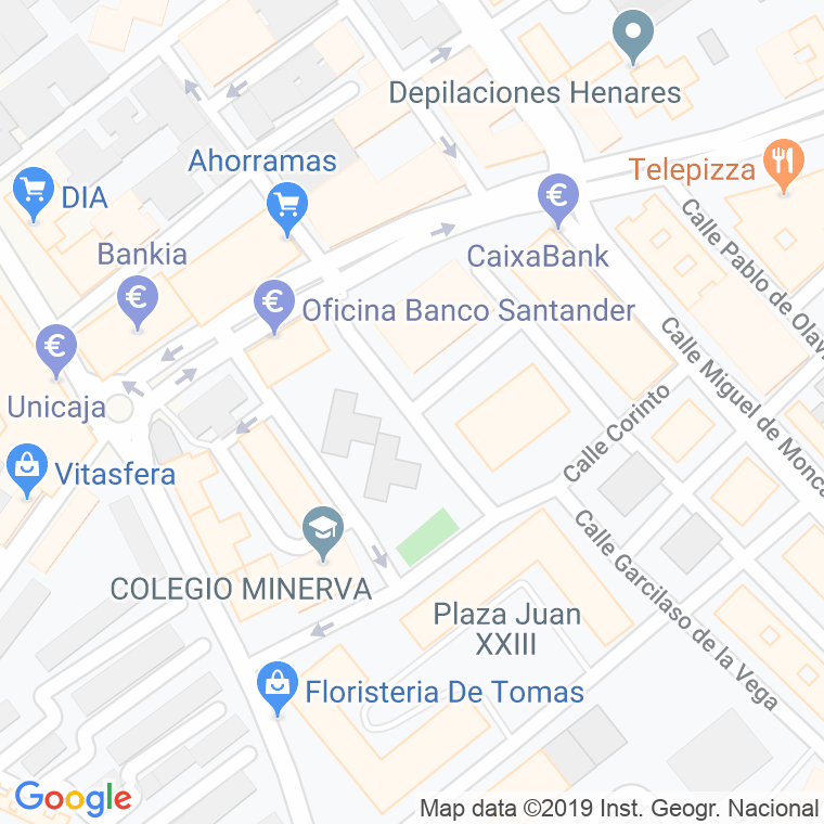 Código Postal calle Hermano Bautista en Alcalá de Henares