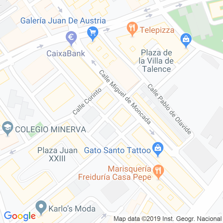 Código Postal calle Juan De Zuñiga en Alcalá de Henares