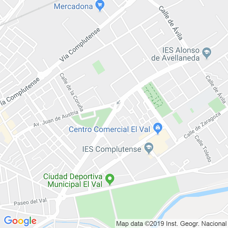 Código Postal calle Lope De Figueroa, avenida en Alcalá de Henares