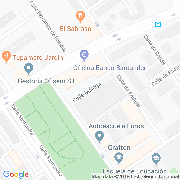 Código Postal calle Malaga en Alcalá de Henares