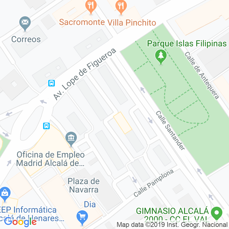 Código Postal calle Medinaceli en Alcalá de Henares