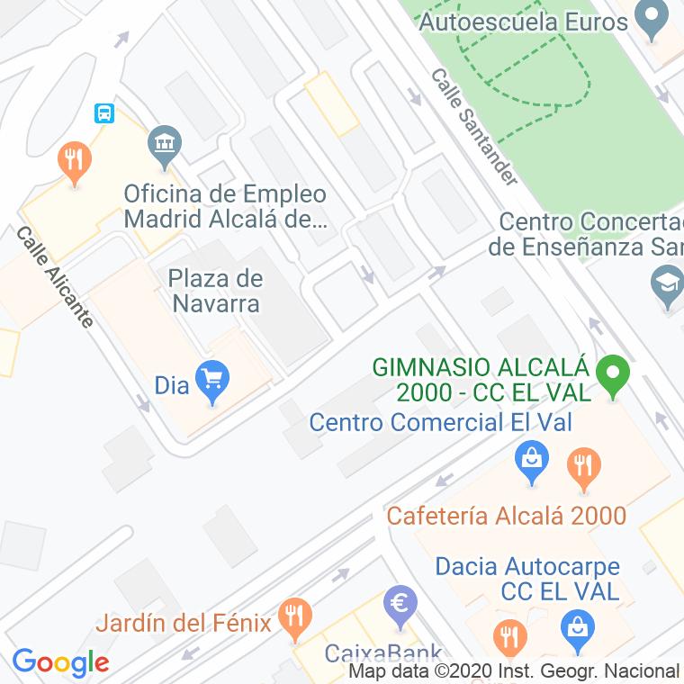 Código Postal calle Pamplona en Alcalá de Henares