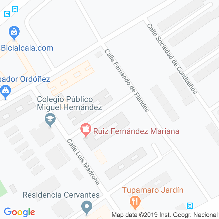 Código Postal calle Braulio Vivas en Alcalá de Henares