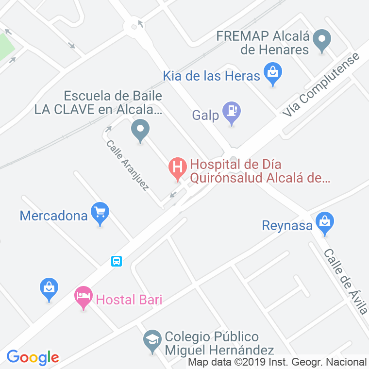 Código Postal calle Chichon en Alcalá de Henares