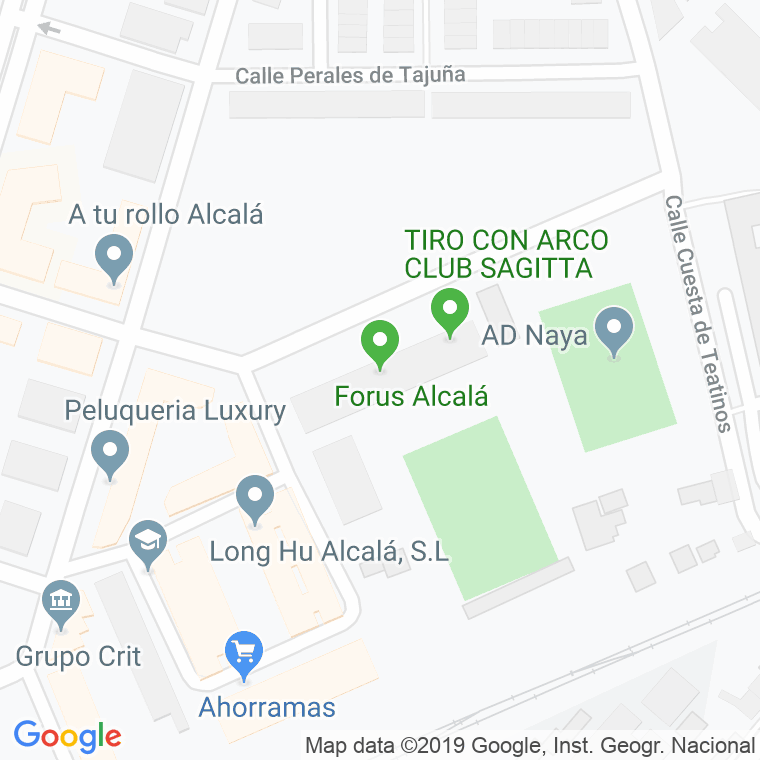 Código Postal calle Forjas en Alcalá de Henares