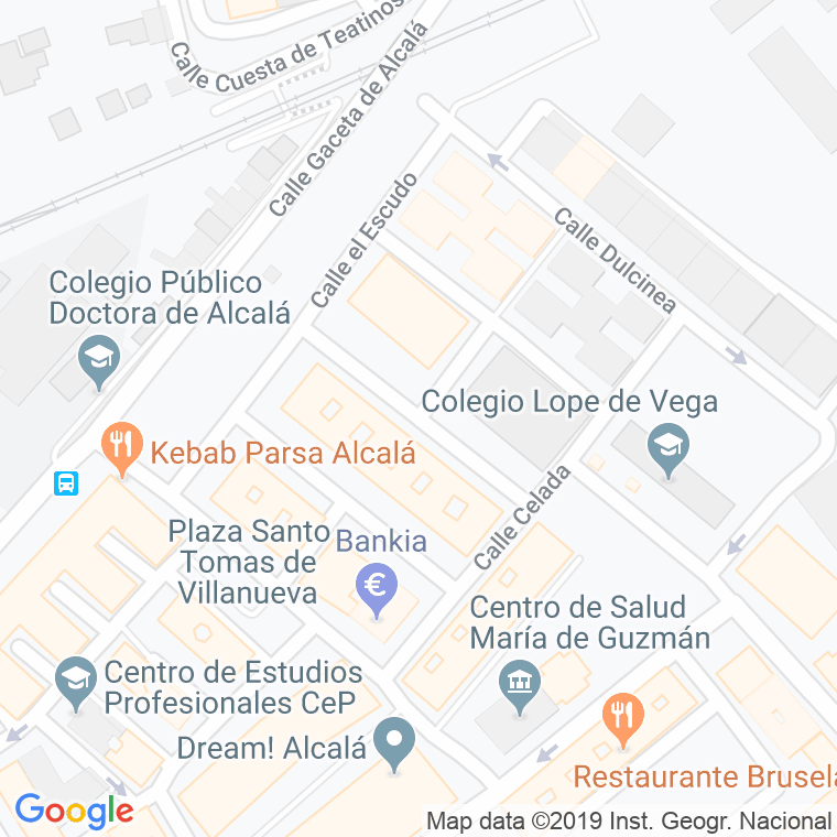 Código Postal calle Francisco De Huerta Y Vega en Alcalá de Henares
