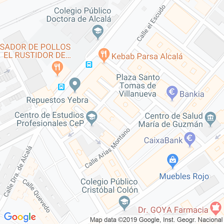 Código Postal calle Jovellanos en Alcalá de Henares