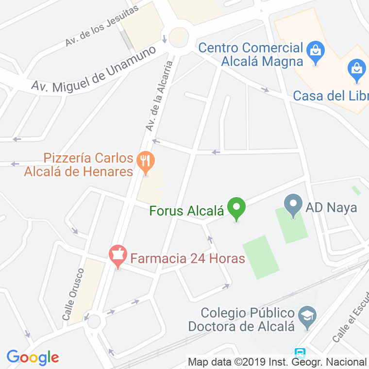 Código Postal calle Carabaña en Alcalá de Henares