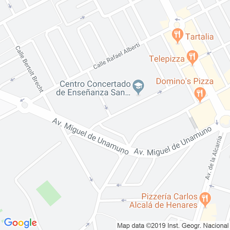 Código Postal calle Concepcion Arenal en Alcalá de Henares