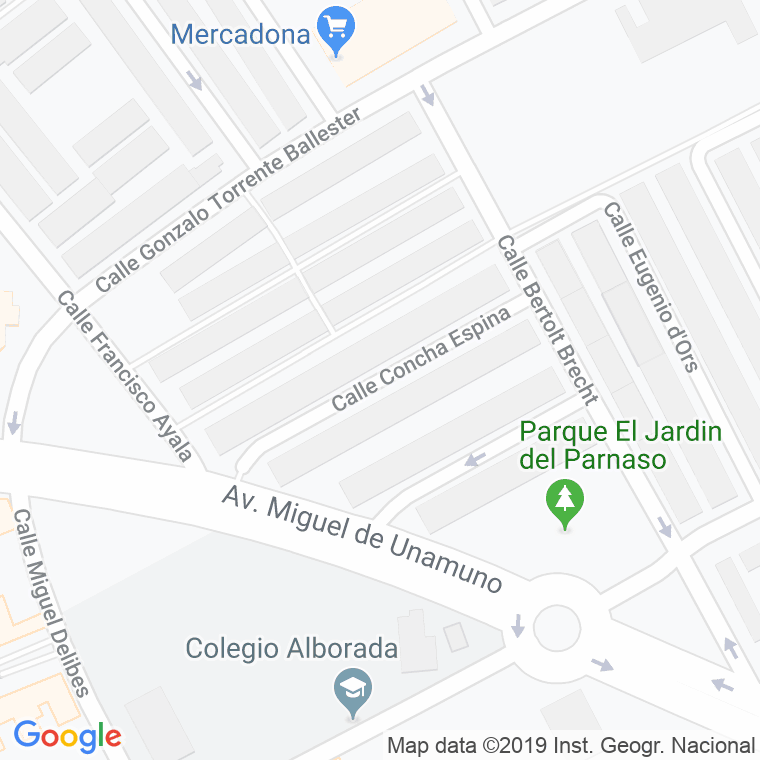 Código Postal calle Concha Espina en Alcalá de Henares