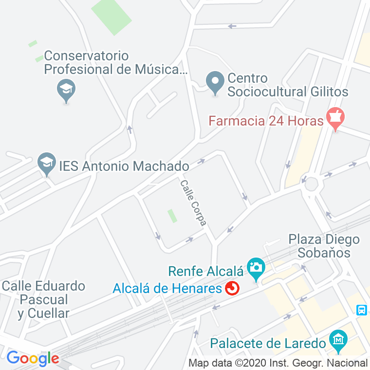 Código Postal calle Corpa en Alcalá de Henares