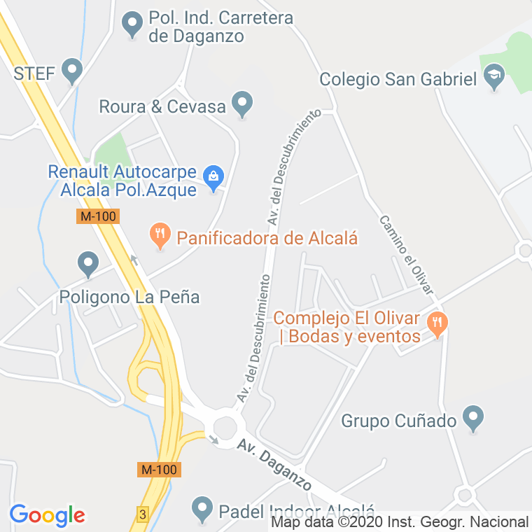 Código Postal calle Descubrimiento, avenida en Alcalá de Henares