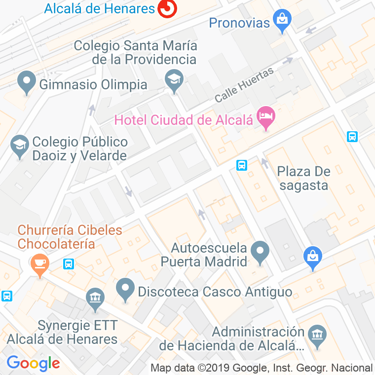 Código Postal calle Canovas Del Castillo en Alcalá de Henares