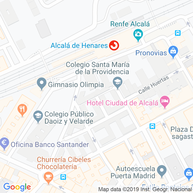 Código Postal calle Muelle, travesia en Alcalá de Henares
