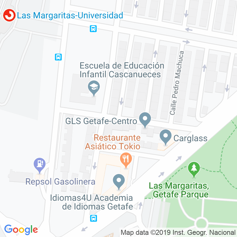 Código Postal calle Gaudi en Getafe