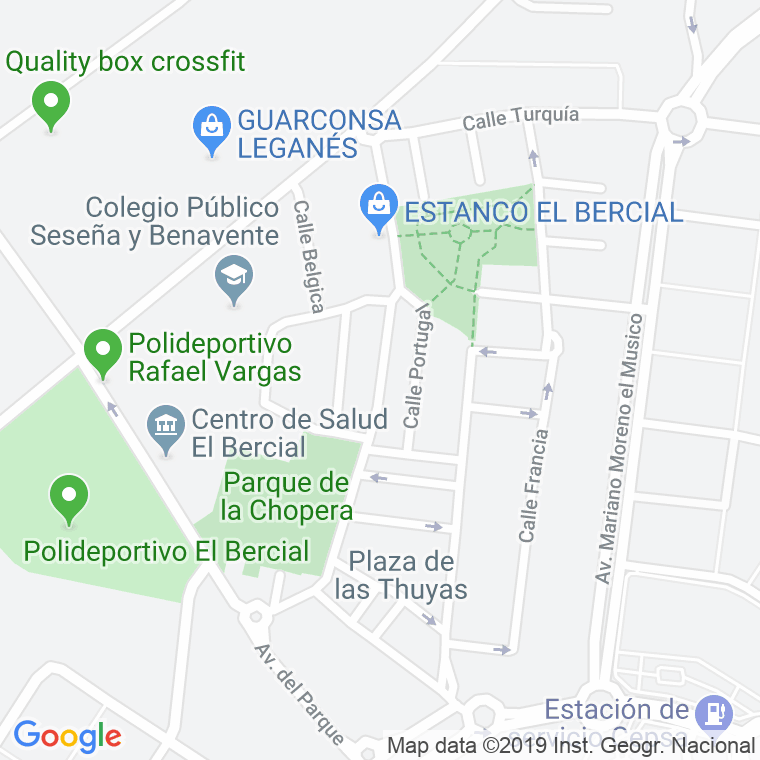 Código Postal calle Buenos Aires en Getafe